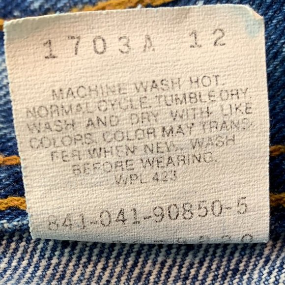 Levi's 990 Series Vintage Jeans Sz 7 - Picture 6 of 12